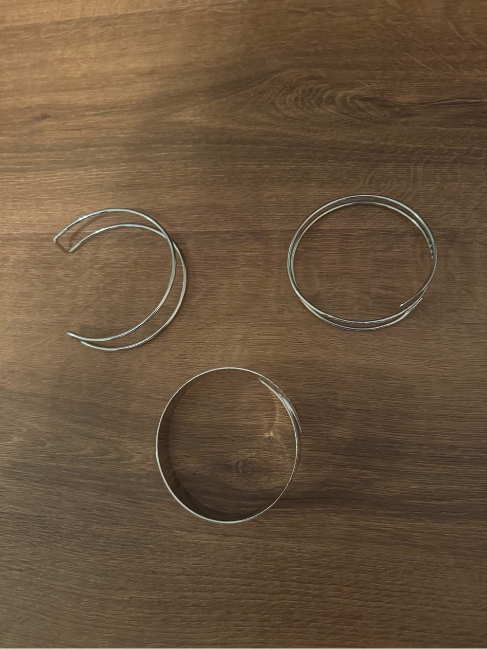 Silver Multi-Stackable Bangle Set - Women Jewelry